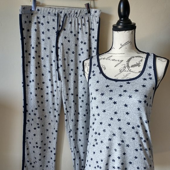 Lucky Brand 2 Piece Pajama Set Tank Top Pants - Picture 2 of 5